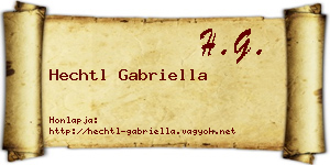 Hechtl Gabriella névjegykártya
