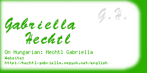 gabriella hechtl business card
